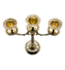 Подсвечник бронзовый с перламутром на 3 свечи (25×21×9 см) (470 г) купить в интернет магазине подарков ПраздникШоп