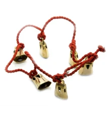 Колокольчики бронзовые на веревке (6 шт.) (117 см) купить в интернет магазине подарков ПраздникШоп