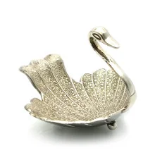 Менажница «Лебедь» хром (13.5×16.5×17.5 см) купить в интернет магазине подарков ПраздникШоп