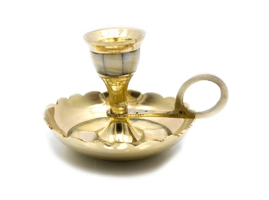 Подсвечник бронзовый с перламутром (7×10.5×9 см) купить в интернет магазине подарков ПраздникШоп