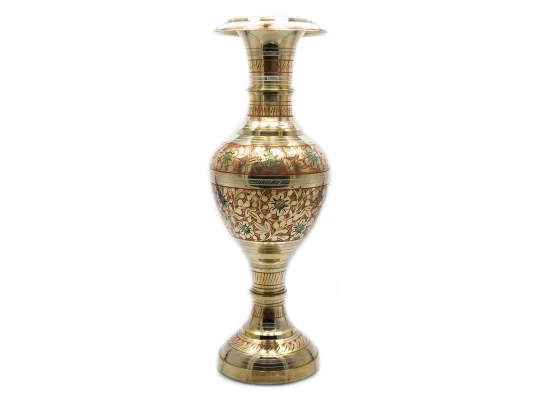 Ваза бронзовая цветная (36×11.5×11.5 см) купить в интернет магазине подарков ПраздникШоп