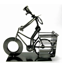 Техно-арт подставка под ручки «Велосипедист» металл (19×21×7.5 см) купить в интернет магазине подарков ПраздникШоп