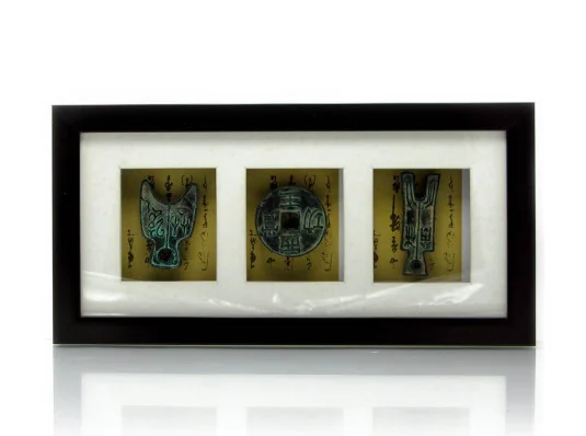 Картина «Древне-Китайские монеты» (36.5×18.5×3 см) купить в интернет магазине подарков ПраздникШоп