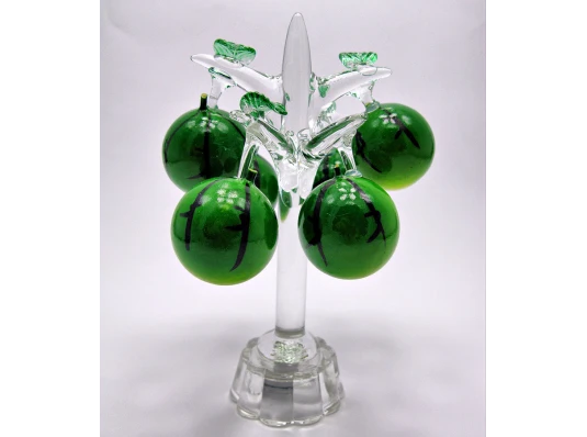 Дерево «Арбуз» хрусталь (6 плодов) (15.5×8.5×8.5 см) купить в интернет магазине подарков ПраздникШоп