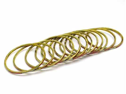 Браслеты медные с костяными вставками (н-р 12 шт.) купить в интернет магазине подарков ПраздникШоп