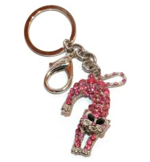 Брелок со стразами «Кошка» купить в интернет магазине подарков ПраздникШоп