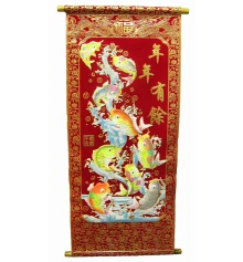 Панно красное «9 Рыб» (80×30CM ) купить в интернет магазине подарков ПраздникШоп