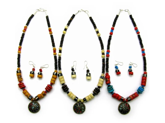 Ожерелье с кулоном + серьги купить в интернет магазине подарков ПраздникШоп