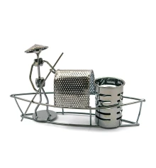 Техно-арт подставка под ручки «Лодка» металл (15.5×27×7.5 см) купить в интернет магазине подарков ПраздникШоп