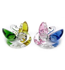 Лебеди хрустальные пара (5.5×8×7.5 см) купить в интернет магазине подарков ПраздникШоп