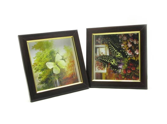 Бабочка в рамке (16×16×3 см) купить в интернет магазине подарков ПраздникШоп