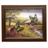 Метелики в рамці на тлі (2 шт.) (28×23×2.5 см)