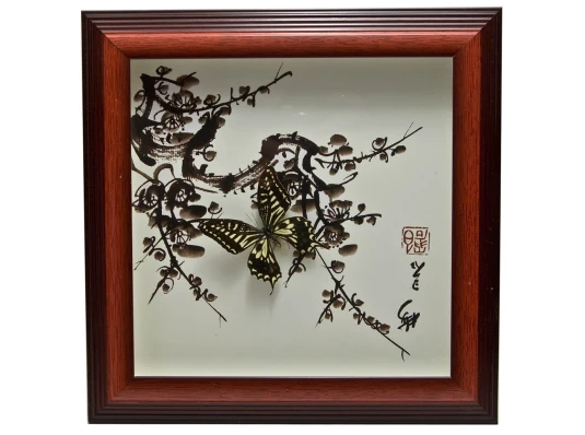 Бабочки в рамке (30×30×3 см) купить в интернет магазине подарков ПраздникШоп