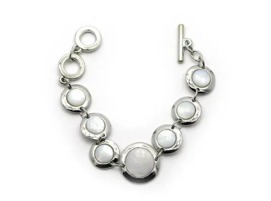 Браслет с перламутром (19 см) E купить в интернет магазине подарков ПраздникШоп