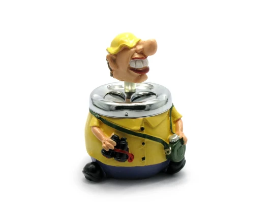 Пепельница полимер с крышкой «Охотник» (8.5×8.5×5 см) купить в интернет магазине подарков ПраздникШоп