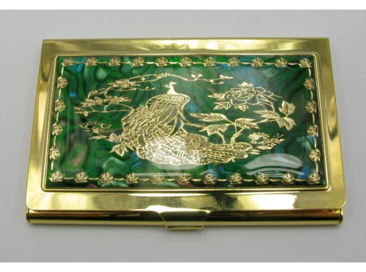 Визитница «Узор» золото (9.5×6.5×0.5 см)19306 А купить в интернет магазине подарков ПраздникШоп