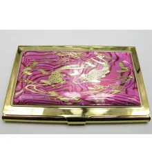 Визитница «Узор» золото (9.5×6.5×0.5 см)19306 H купить в интернет магазине подарков ПраздникШоп