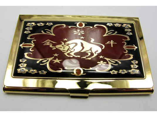 Визитница «Золото» (9.5×6.5×0.5 см)19310 E купить в интернет магазине подарков ПраздникШоп