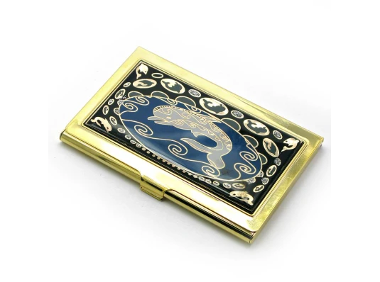 Визитница «Золото» (9.5×6.5×0.5 см)19310 J купить в интернет магазине подарков ПраздникШоп