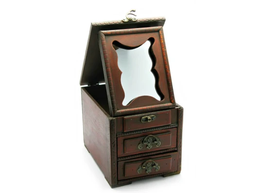 Шкатулка с зеркалом (19×14×14 см) купить в интернет магазине подарков ПраздникШоп