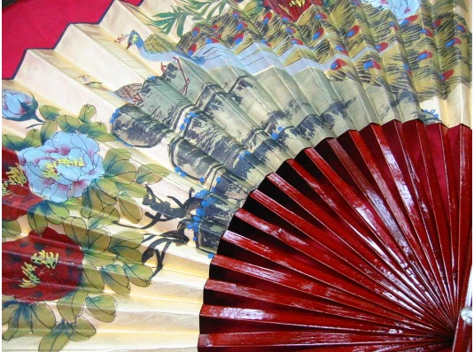 Веер настенный расписной «Золото» (77 CM 30") купить в интернет магазине подарков ПраздникШоп