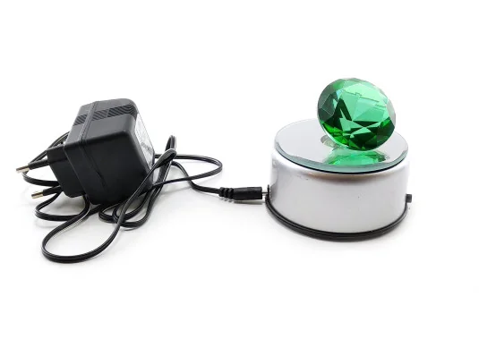 Подставка-подсветка под кристалл вращающаяся (17×10×5.5 см) купить в интернет магазине подарков ПраздникШоп