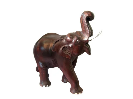 Слон деревянный резной (50×50×24 см) купить в интернет магазине подарков ПраздникШоп