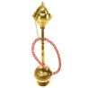 Кальян бронзовый желтый (1 персона)(12") (33 см)