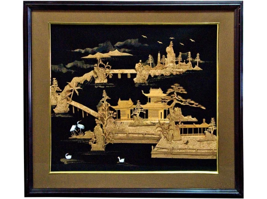 Картина из пробкового дерева (54×64 см) купить в интернет магазине подарков ПраздникШоп