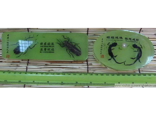 Насекомое в зеленом стекле купить в интернет магазине подарков ПраздникШоп