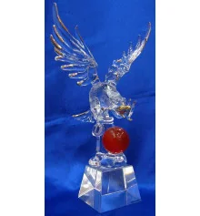 Орел хрустальный (21 см) купить в интернет магазине подарков ПраздникШоп