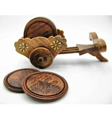 Подстаканник розовое дерево «Телега» (21×10.5×9 см) купить в интернет магазине подарков ПраздникШоп