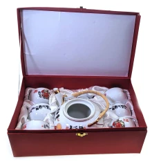Сервиз фарфор (TSR6022) 1 чайник+6 чашек «Шоусин» (200/800 мл купить в интернет магазине подарков ПраздникШоп