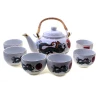 Сервиз фарфор (TSR6017-5) 1 чайник+6 чашек «Дракон» (200/800 мл, чашка/чайник)