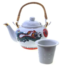 Сервиз фарфор (TSR6017-5) 1 чайник+6 чашек «Дракон» (200/800 мл купить в интернет магазине подарков ПраздникШоп