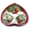 Сервиз фарфор (2HE79) 2 чашки +2 блюдца «Девушки» (160мл) (h-6 см,d-8 см,d блюдца 14 см)