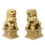 Китайские львы пара каменная крошка «бронза» (10.5×6×4 см) купить в интернет магазине подарков ПраздникШоп