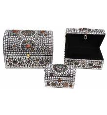 Сундуки с камнями набор (3 шт.) (33×23×23 см 27×17×17 см 18×12×12 см) купить в интернет магазине подарков ПраздникШоп