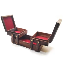 Шкатулка раздвижная 3 отделения (20.5×10.5×7.5 см) (7«Х 4») купить в интернет магазине подарков ПраздникШоп