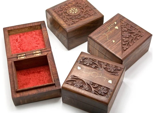 Шкатулка розовое дерево (10×10×6 см) (4«Х 4») купить в интернет магазине подарков ПраздникШоп