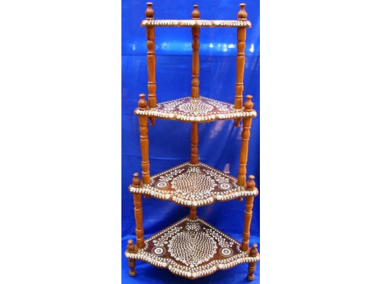 Этажерка 4 полки розовое дерево (120×50×35 см) купить в интернет магазине подарков ПраздникШоп