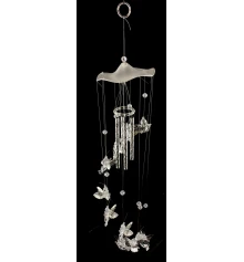 Музыка ветра «Ангелы с серебряными крыльями» (12×12×50 см) купить в интернет магазине подарков ПраздникШоп