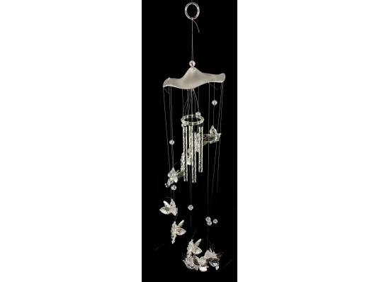 Музыка ветра «Ангелы с серебряными крыльями» (12×12×50 см) купить в интернет магазине подарков ПраздникШоп