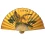 Веер бамбук с шелком «Орел на желтом фоне»