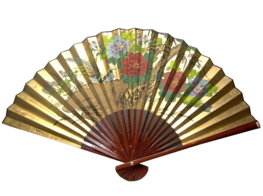 Веер настенный расписной «Золото» (77 CM 30") купить в интернет магазине подарков ПраздникШоп