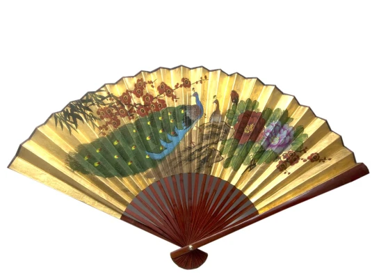 Веер настенный расписной «Золото» (64CM 25") купить в интернет магазине подарков ПраздникШоп