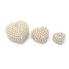 Шкатулки металические с жемчугом (набір 3 шт.)«Сердечки» (7.5×7.5×4 см 5×5×3 см 4×4×2.5 см)