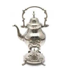 Чайник бронзовый с горелкой на подставке«Хром» (30.5×19×16 см) купить в интернет магазине подарков ПраздникШоп
