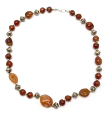 Ожерелье из агата и металла (28 см) купить в интернет магазине подарков ПраздникШоп