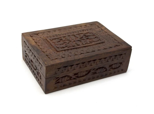 Шкатулка резная розовое дерево (17.5×12×6 см) купить в интернет магазине подарков ПраздникШоп